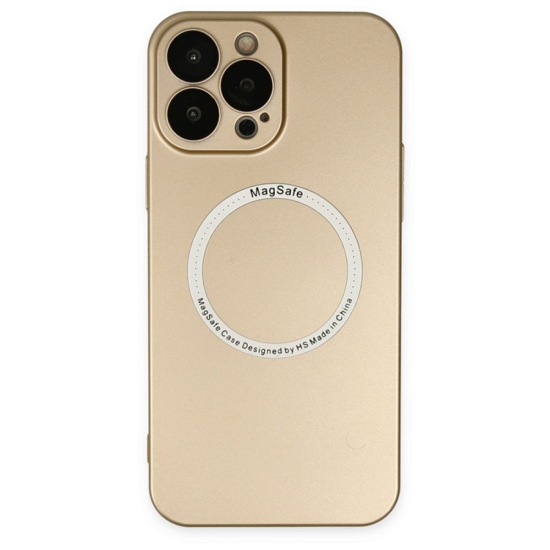  iPhone 14 Pro Max Kılıf Jack Magneticsafe Lens Silikon - Gold