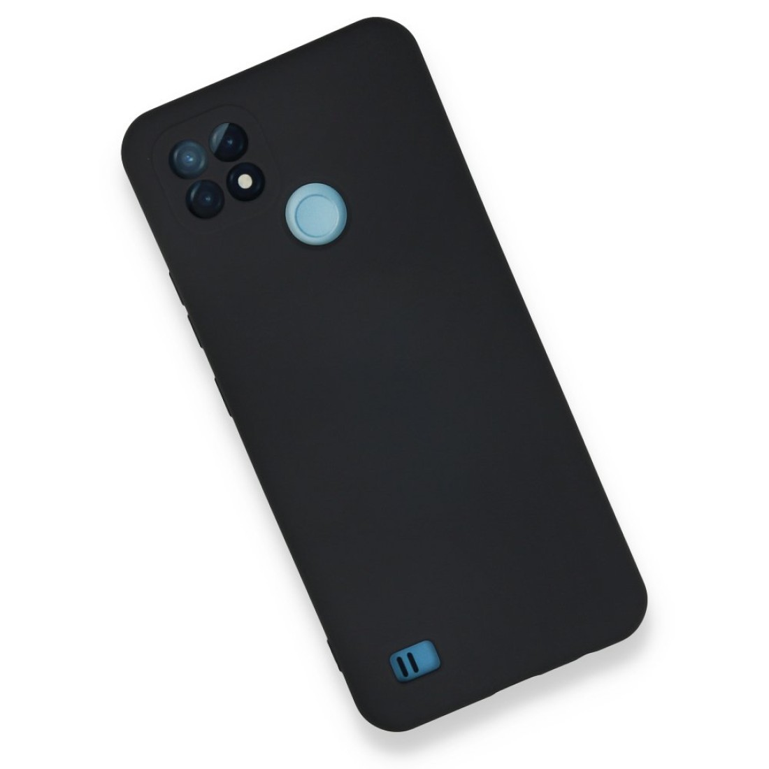  Realme C21 Kılıf Nano içi Kadife Silikon - Lacivert