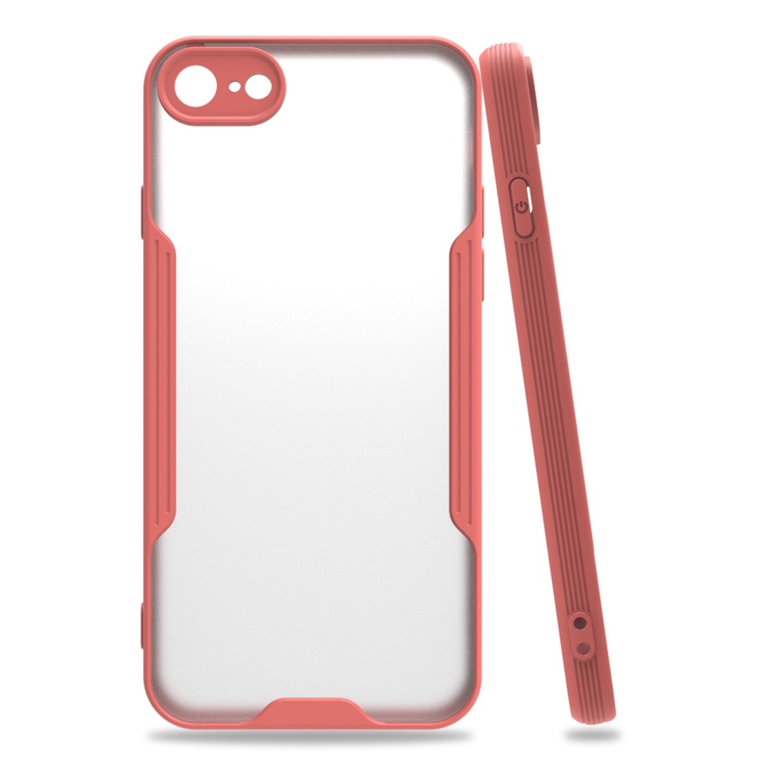  iPhone SE 2020 Kılıf Platin Silikon - Pembe