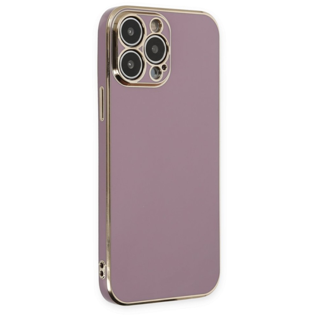  iPhone 14 Pro Max Kılıf Volet Silikon - Mor