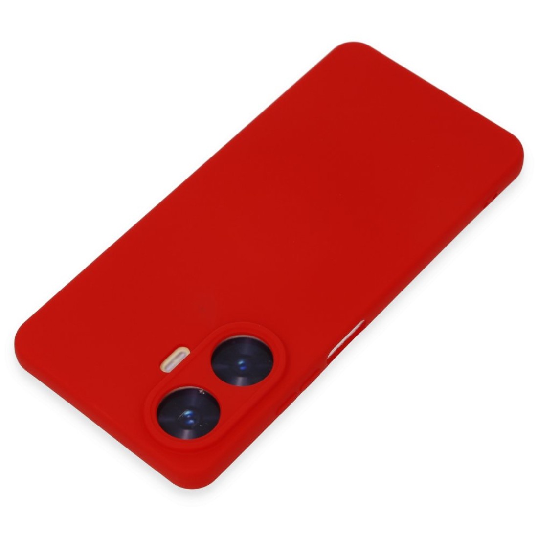 Realme C55 Kılıf Nano içi Kadife Silikon - Kırmızı