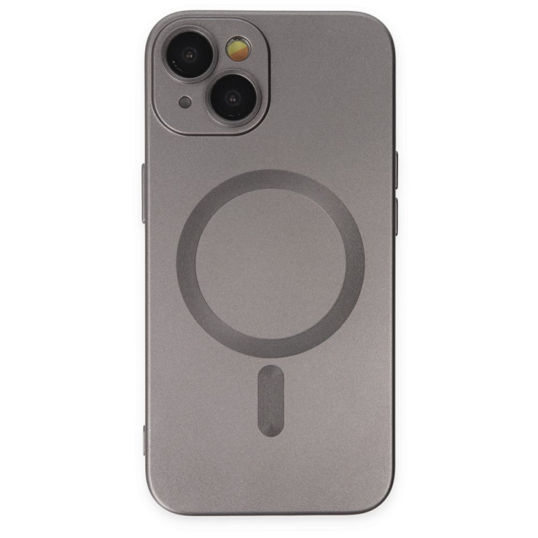  iPhone 14 Plus Kılıf Moshi Lens Magneticsafe Silikon - Füme
