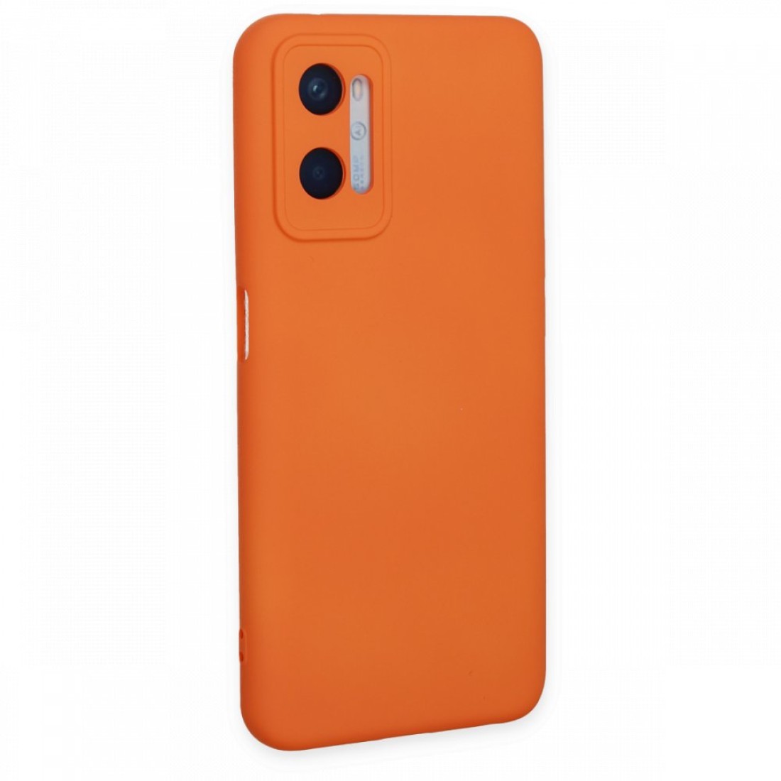 Oppo A96 Kılıf Nano içi Kadife Silikon - Turuncu Oppo A96 Kılıf Nano içi Kadife Silikon - Turuncu