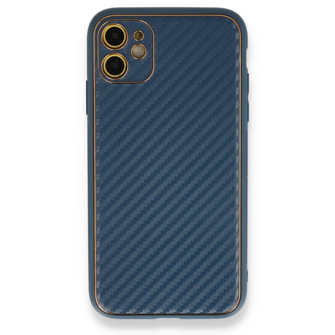 iPhone 12 Kılıf Coco Karbon Silikon - Mavi