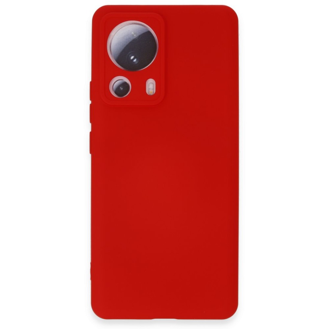  Xiaomi Mi 13 Lite Kılıf Nano içi Kadife Silikon - Kırmızı