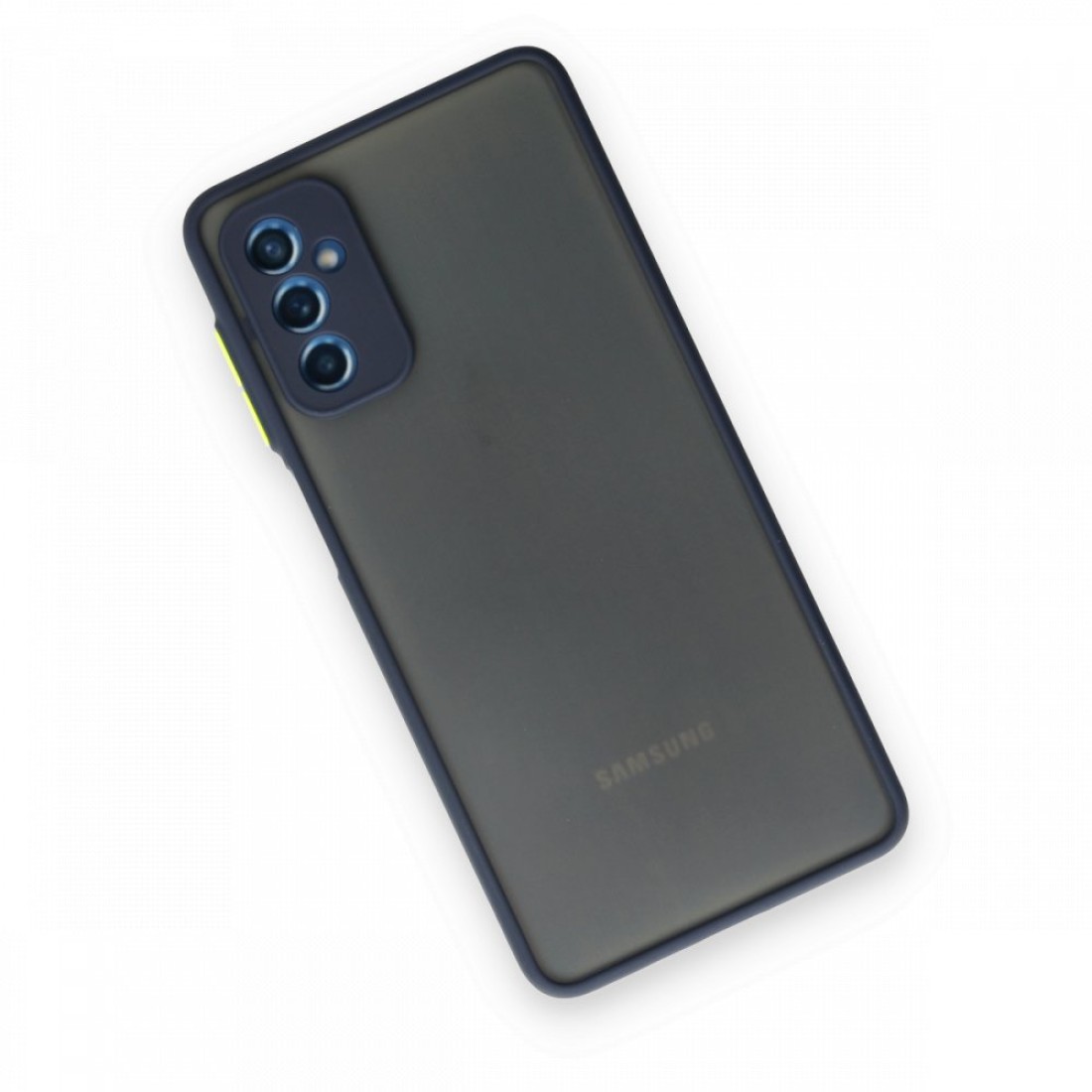  Samsung Galaxy M52 5G Kılıf Montreal Silikon Kapak - Lacivert