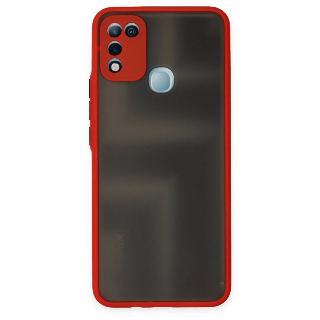  İnfinix Hot 10 Play Kılıf Montreal Silikon Kapak - Kırmızı