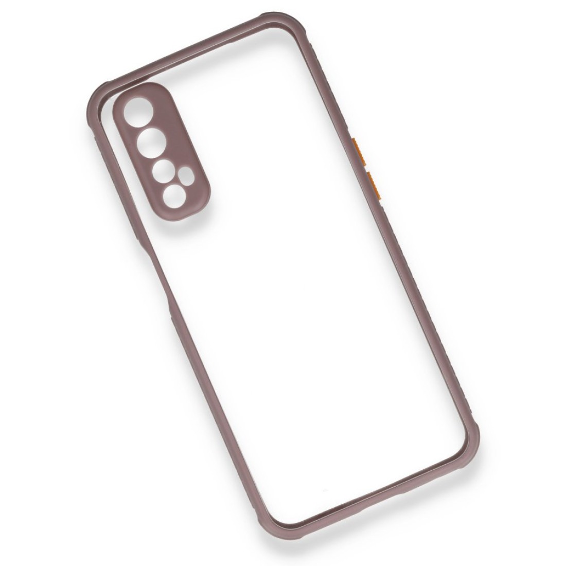 Realme 7 Kılıf Miami Şeffaf Silikon - Açık Mor Realme 7 Kılıf Miami Şeffaf Silikon - Açık Mor