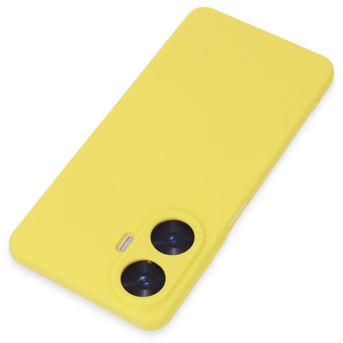  Realme C55 Kılıf Nano içi Kadife Silikon - Sarı