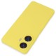  Realme C55 Kılıf Nano içi Kadife Silikon - Sarı