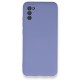  Samsung Galaxy A03S Kılıf Nano içi Kadife Silikon - Lila