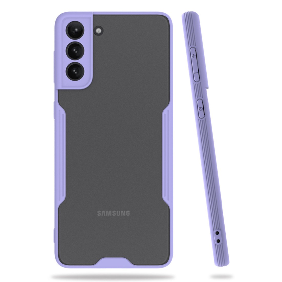 Samsung Galaxy S21 Plus Kılıf Platin Silikon - Lila Samsung Galaxy S21 Plus Kılıf Platin Silikon - Lila