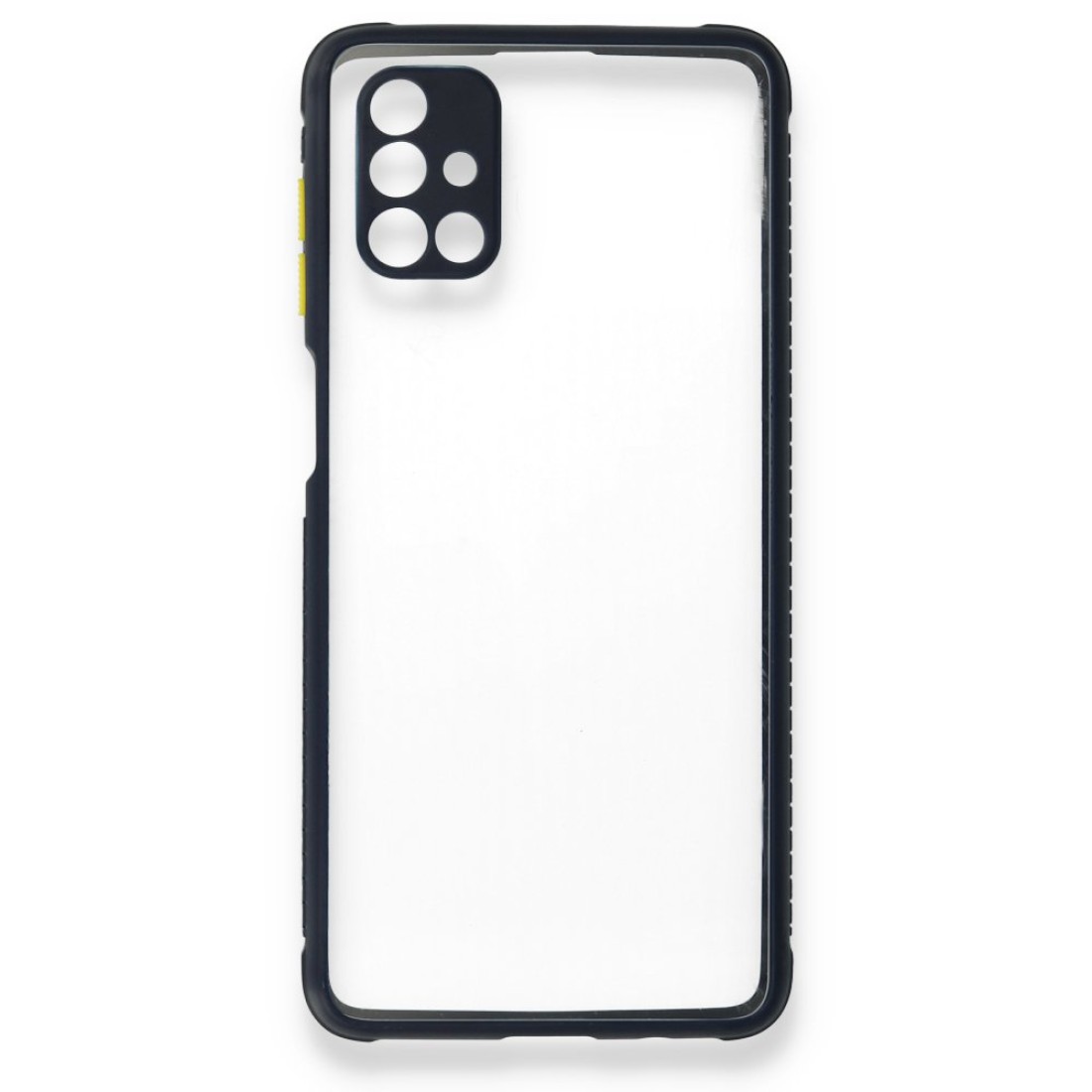 Samsung Galaxy M51 Kılıf Miami Şeffaf Silikon - Lacivert Samsung Galaxy M51 Kılıf Miami Şeffaf Silikon - Lacivert
