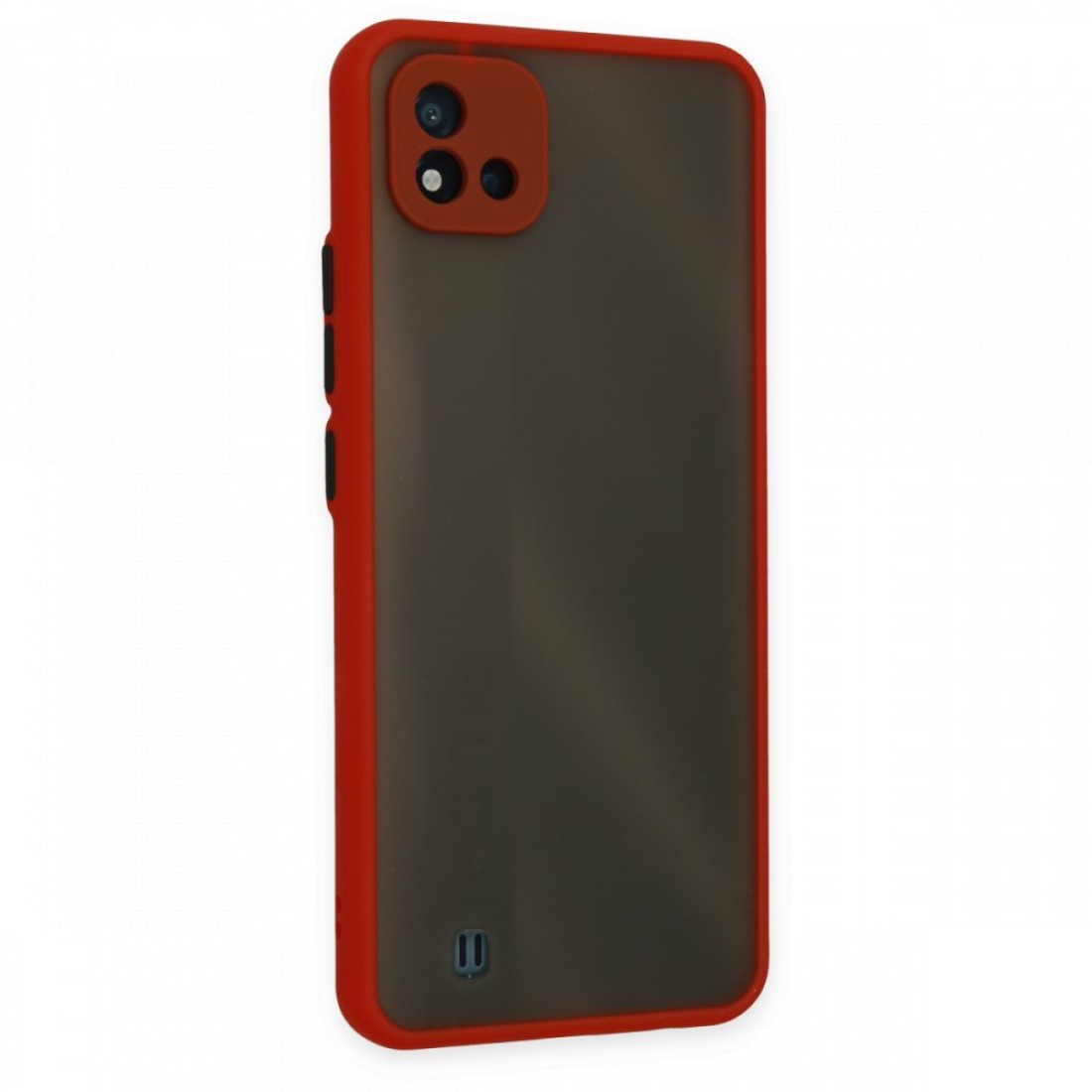 Realme C11 2021 Kılıf Montreal Silikon Kapak - Kırmızı