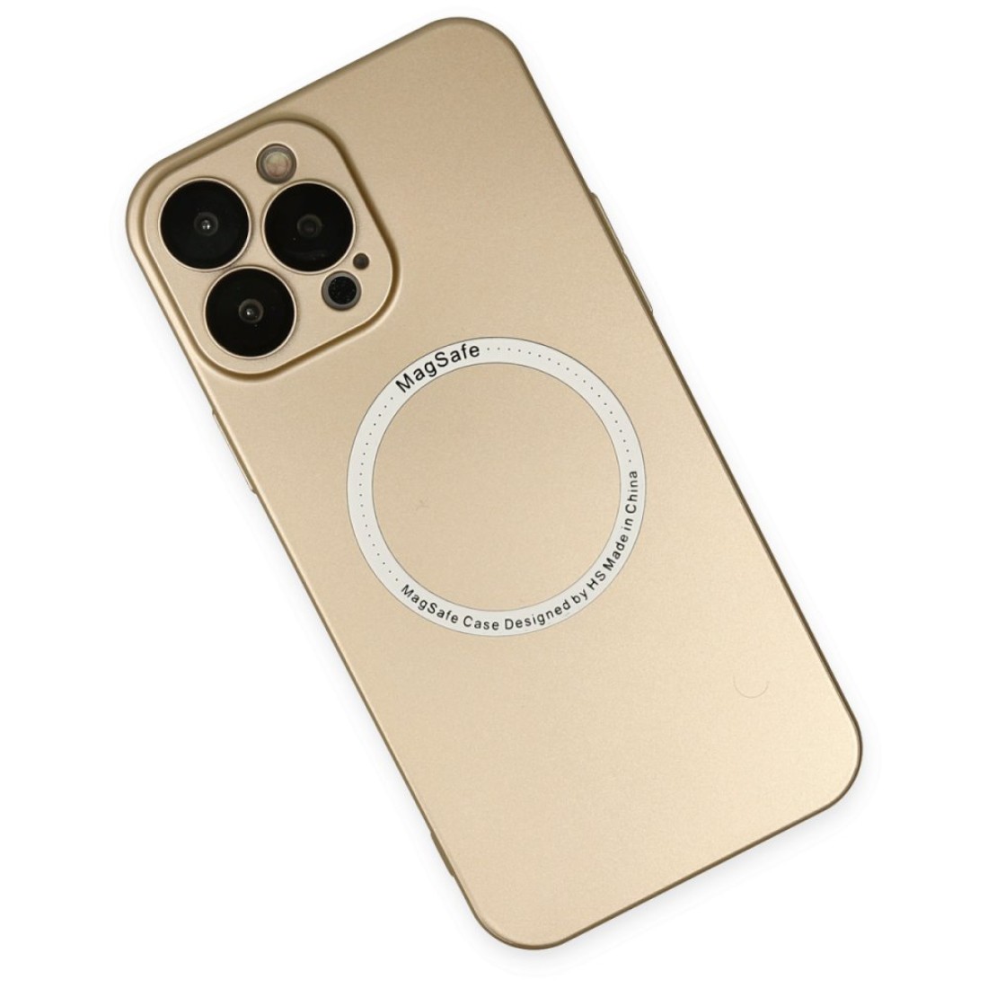  iPhone 14 Pro Max Kılıf Jack Magneticsafe Lens Silikon - Gold