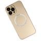  iPhone 14 Pro Max Kılıf Jack Magneticsafe Lens Silikon - Gold