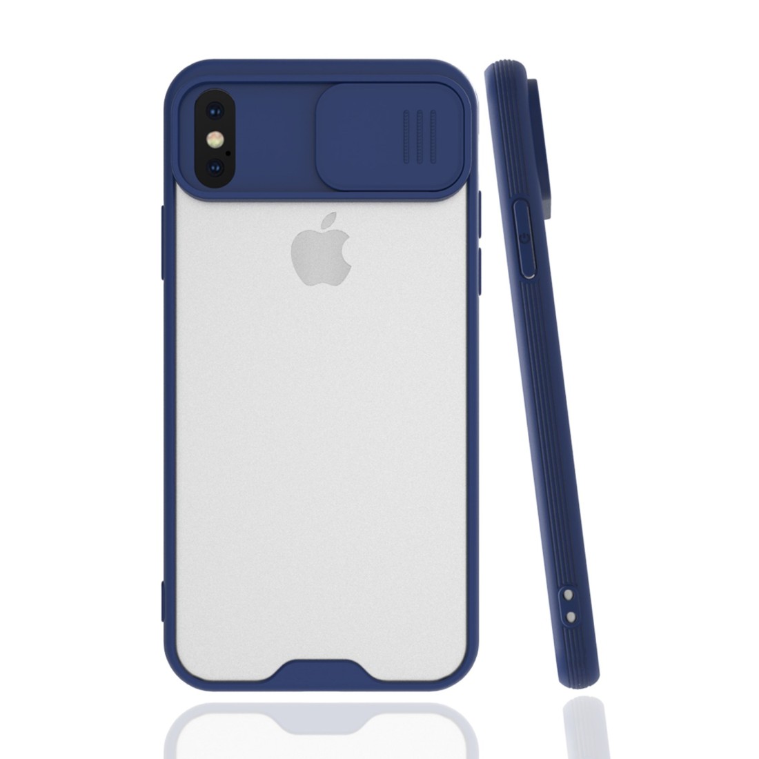 iPhone XS Kılıf Platin Kamera Koruma Silikon - Lacivert iPhone XS Kılıf Platin Kamera Koruma Silikon - Lacivert
