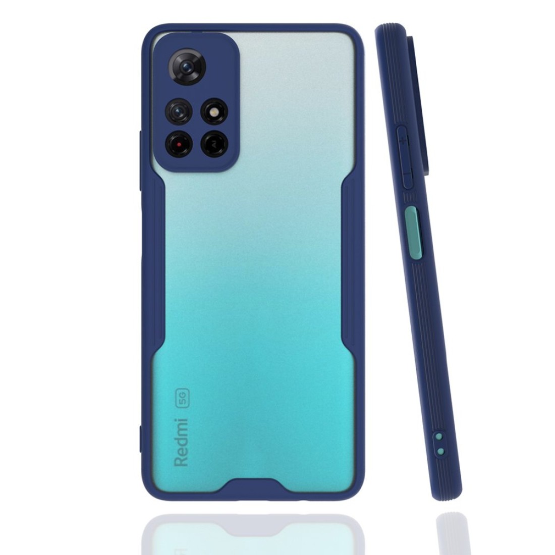  Xiaomi Redmi Note 11T Kılıf Platin Silikon - Lacivert