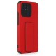  Xiaomi Redmi 10C Kılıf Mega Standlı Silikon - Kırmızı