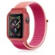  Apple Watch 38mm Hasırlı Cırtcırtlı Kasalı Kordon - Mor