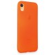  iPhone XR Kılıf First Silikon - Parlak Turuncu