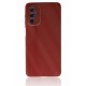  Samsung Galaxy M52 5G Kılıf Glass Kapak - Bordo