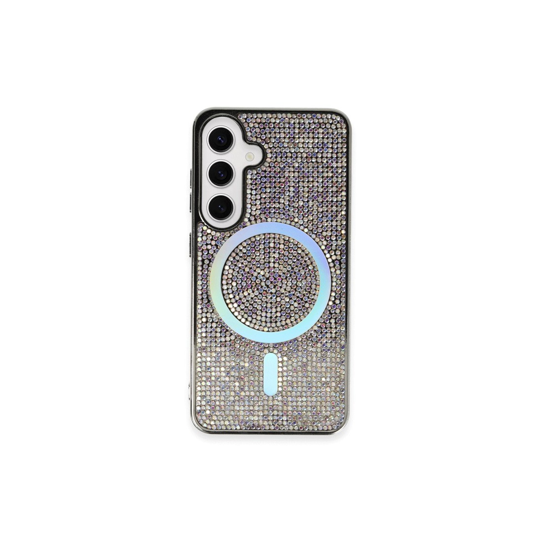 Samsung Galaxy S24 Kılıf Diamond Magsafe Kapak - Rainbow Samsung Galaxy S24 Kılıf Diamond Magsafe Kapak - Rainbow