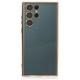  Samsung Galaxy S22 Ultra Kılıf Razer Lensli Silikon - Gold