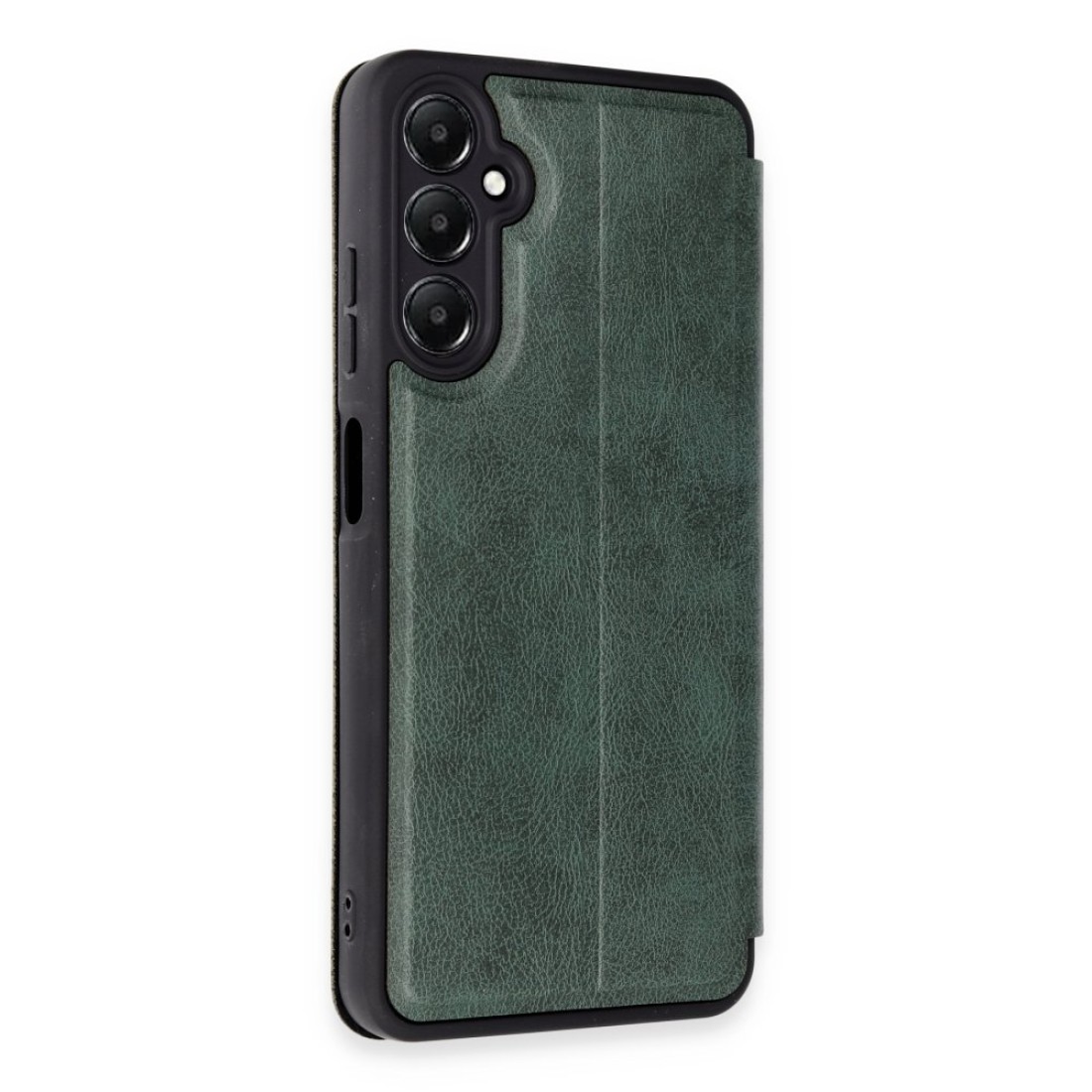 Samsung Galaxy A15 4G Kılıf Flip Cover - Koyu Yeşil Samsung Galaxy A15 4G Kılıf Flip Cover - Koyu Yeşil