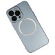  iPhone 13 Pro Max Kılıf Jack Magneticsafe Lens Silikon - Sierra Blue