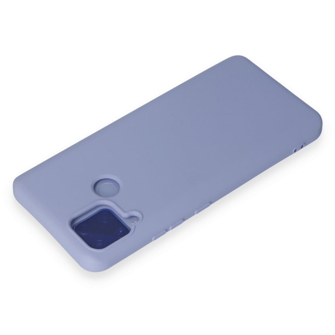  Realme C15 Kılıf Nano içi Kadife Silikon - Lila
