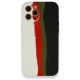 iPhone 12 Pro Kılıf Ebruli Lansman Silikon - Beyaz-Siyah iPhone 12 Pro Kılıf Ebruli Lansman Silikon - Beyaz-Siyah