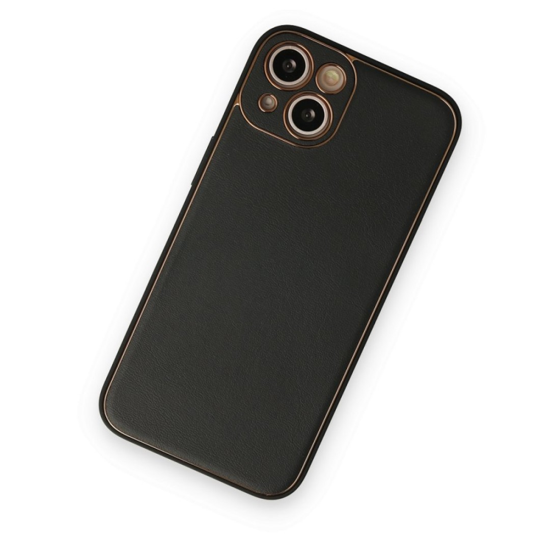 iPhone 14 Plus Kılıf Coco Deri Silikon Kapak - Siyah iPhone 14 Plus Kılıf Coco Deri Silikon Kapak - Siyah