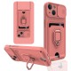 iPhone 15 Kılıf Zuma Kartvizitli Yüzüklü Silikon - Pembe iPhone 15 Kılıf Zuma Kartvizitli Yüzüklü Silikon - Pembe