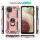  Samsung Galaxy A12 Kılıf Sofya Yüzüklü Silikon Kapak - Rose