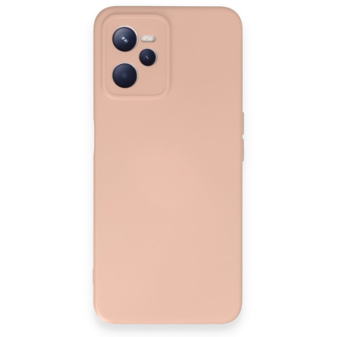  Realme C35 Kılıf Nano içi Kadife Silikon - Pudra