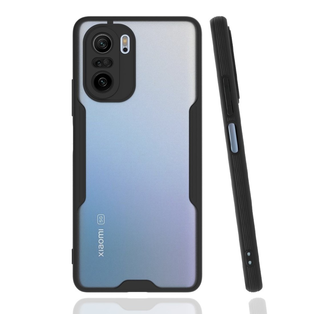 Xiaomi Redmi K40 Kılıf Platin Silikon - Siyah