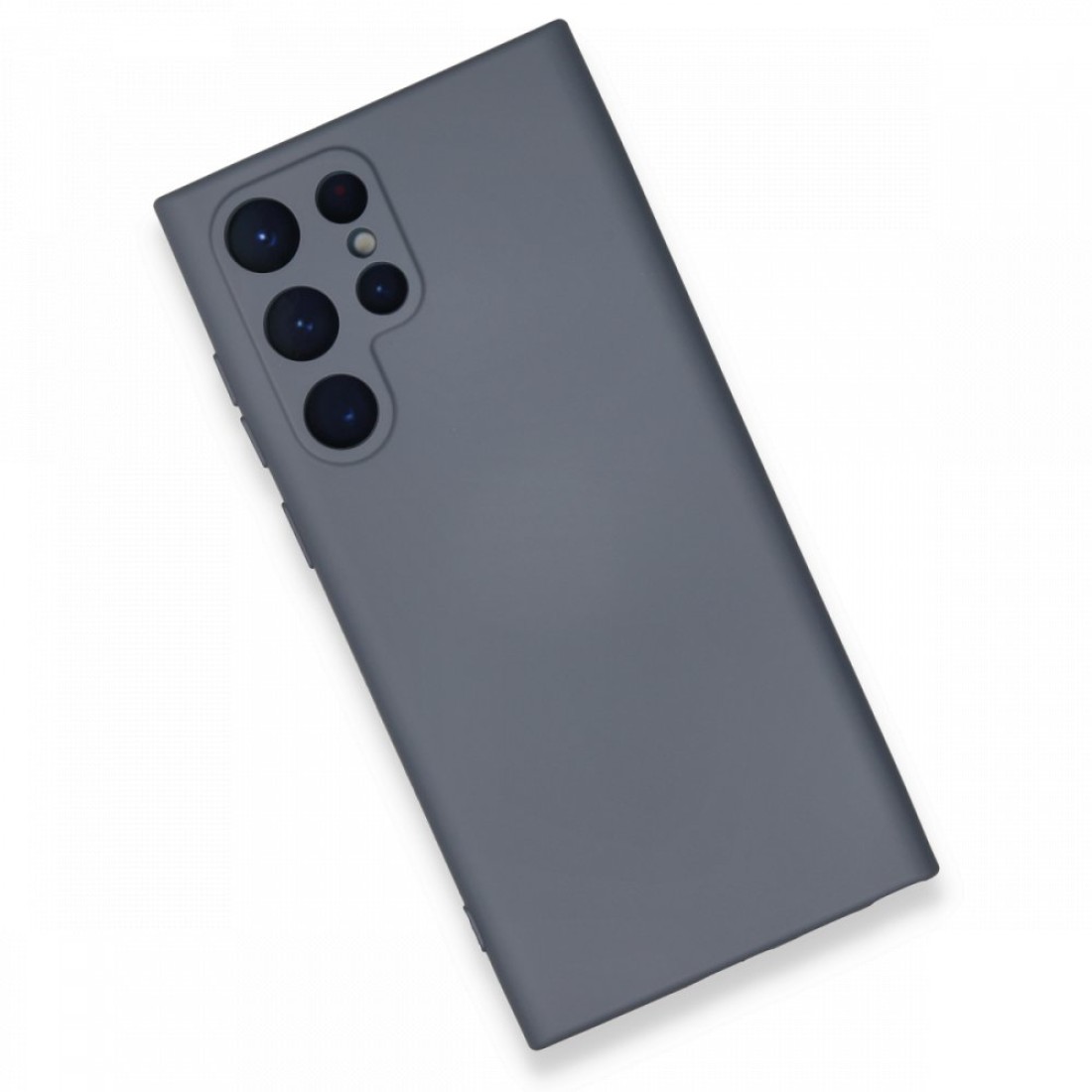  Samsung Galaxy S22 Ultra Kılıf Nano içi Kadife Silikon - Gri