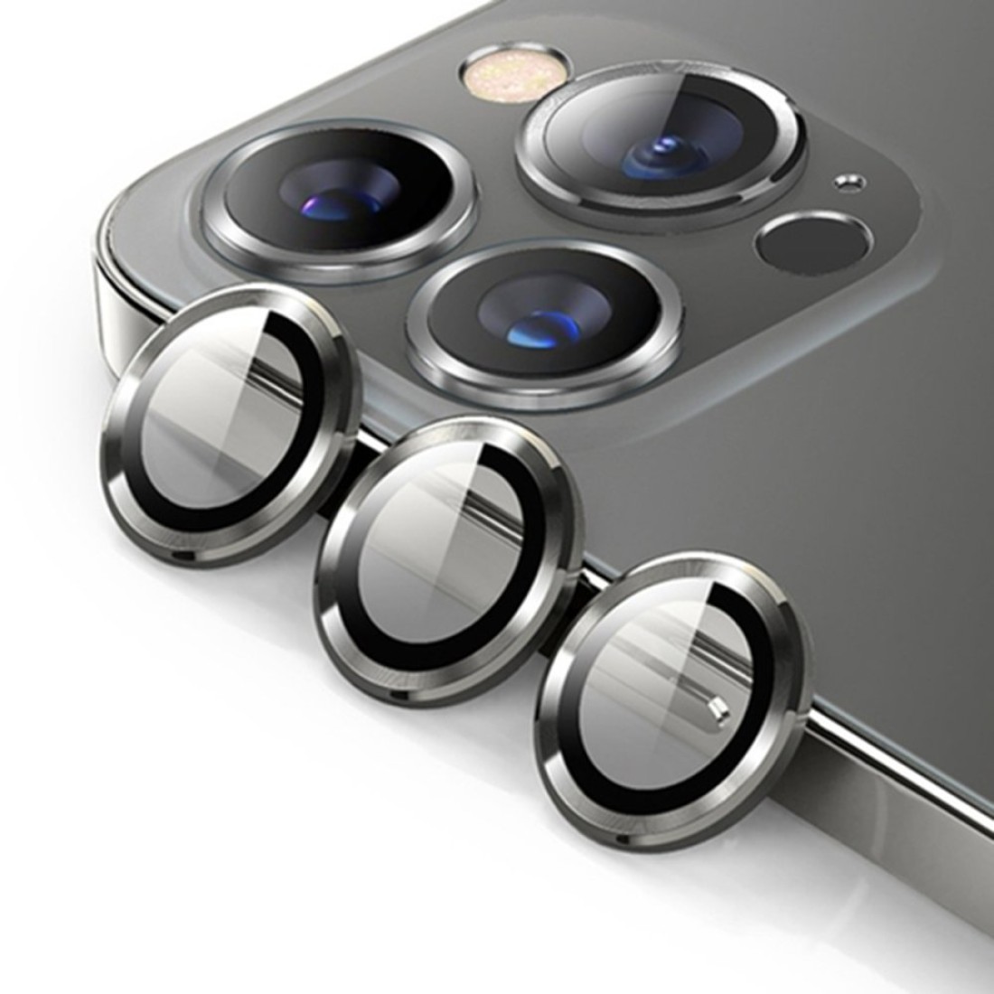  iPhone 14 Pro Bind Metal Kamera Lens - Siyah
