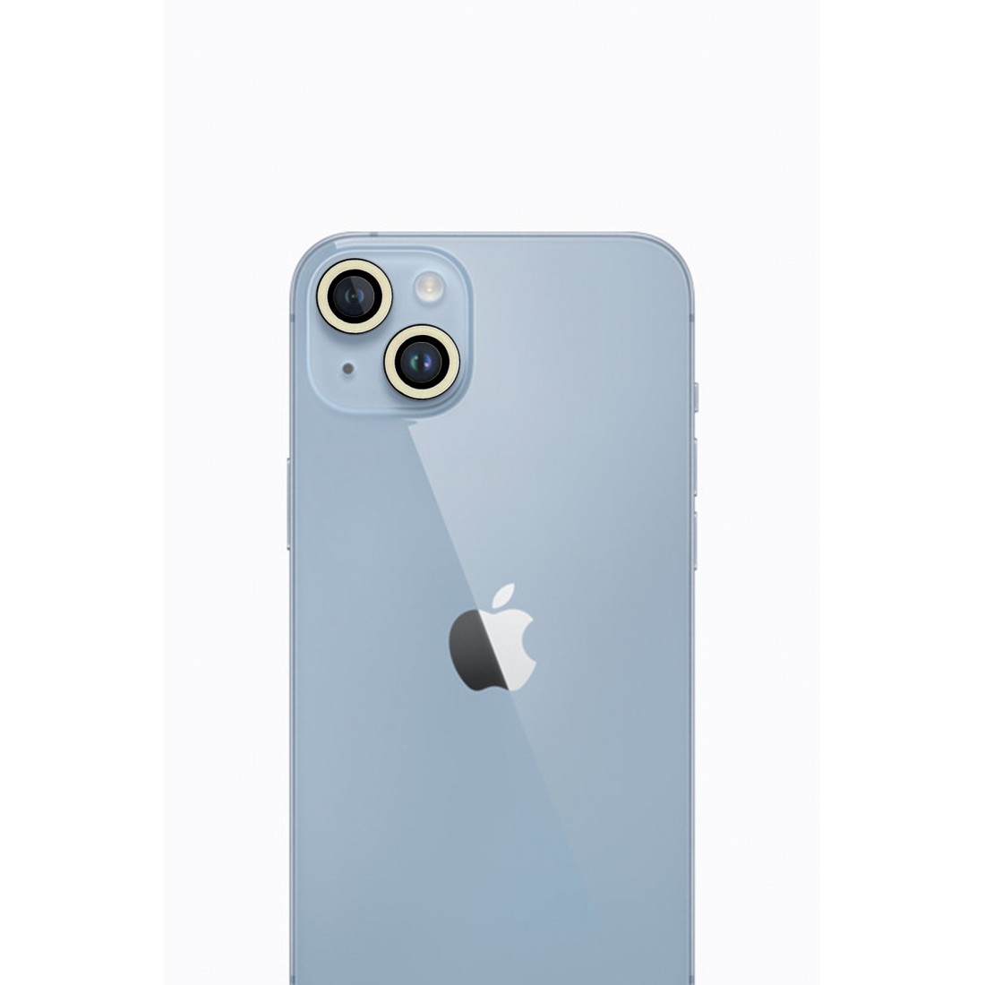  iPhone 13 Mini Neon Fosforlu Kamera Lens - Beyaz