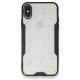  iPhone XS Kılıf Platin Simli Silikon - Siyah