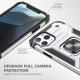 iPhone 13 Pro Max Kılıf Zegna Yüzüklü Silikon Kapak - Gümüş iPhone 13 Pro Max Kılıf Zegna Yüzüklü Silikon Kapak - Gümüş