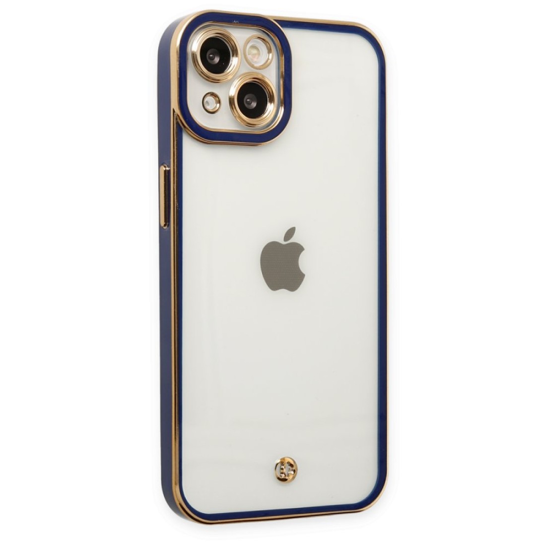  iPhone 14 Plus Kılıf Liva Lens Silikon - Mavi