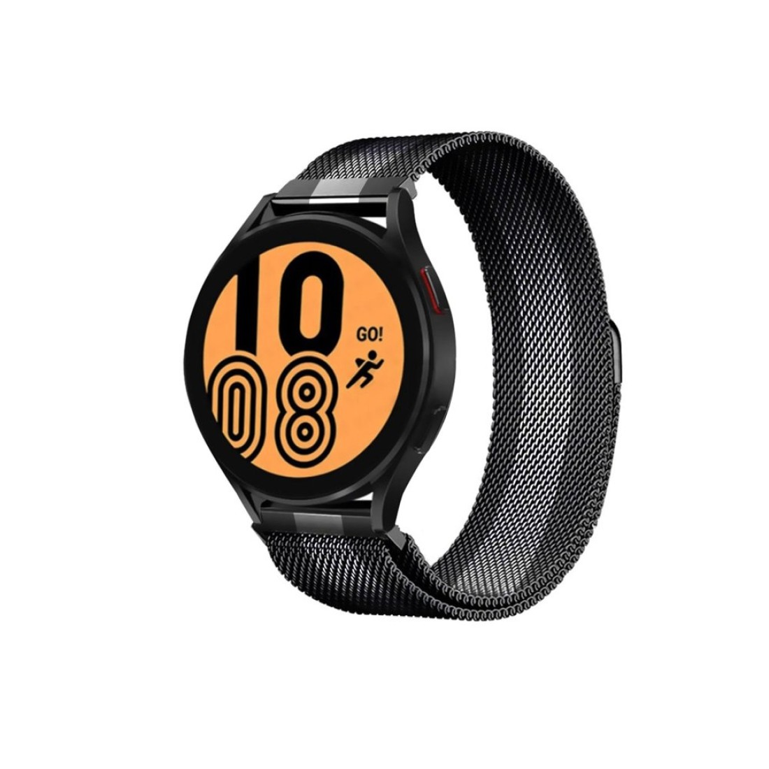  Samsung Galaxy Watch 5 Metal Mıknatıslı Kordon - Siyah-Beyaz