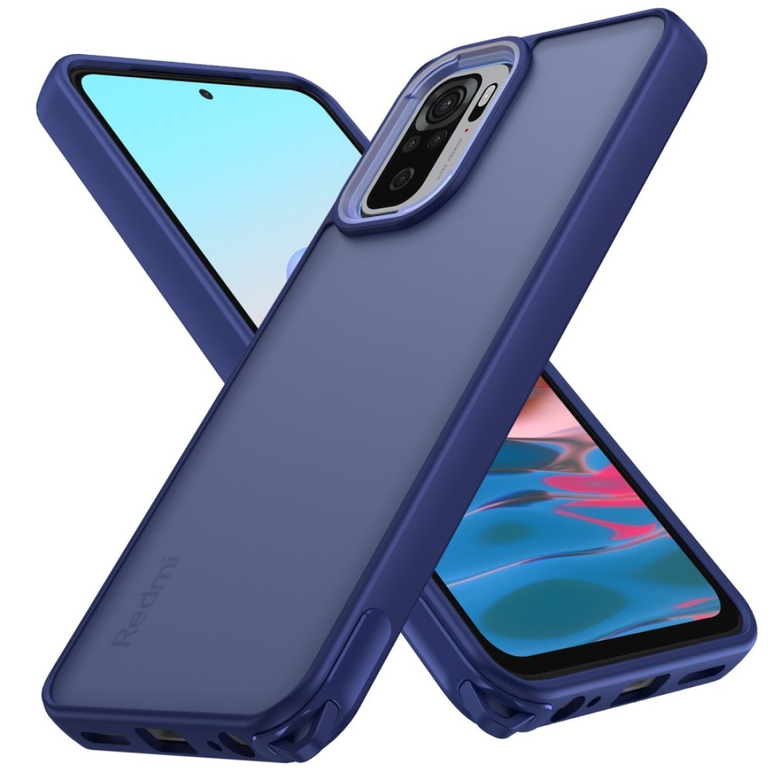  Xiaomi Redmi Note 10 Pro Kılıf Elegant Kapak - Lacivert