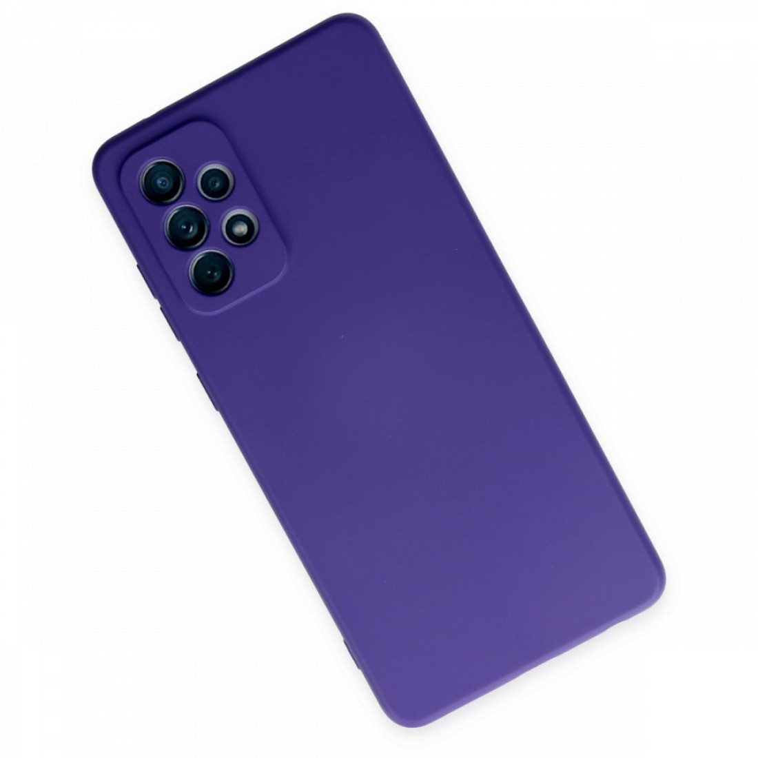  Samsung Galaxy A72 Kılıf Nano içi Kadife Silikon - Mor