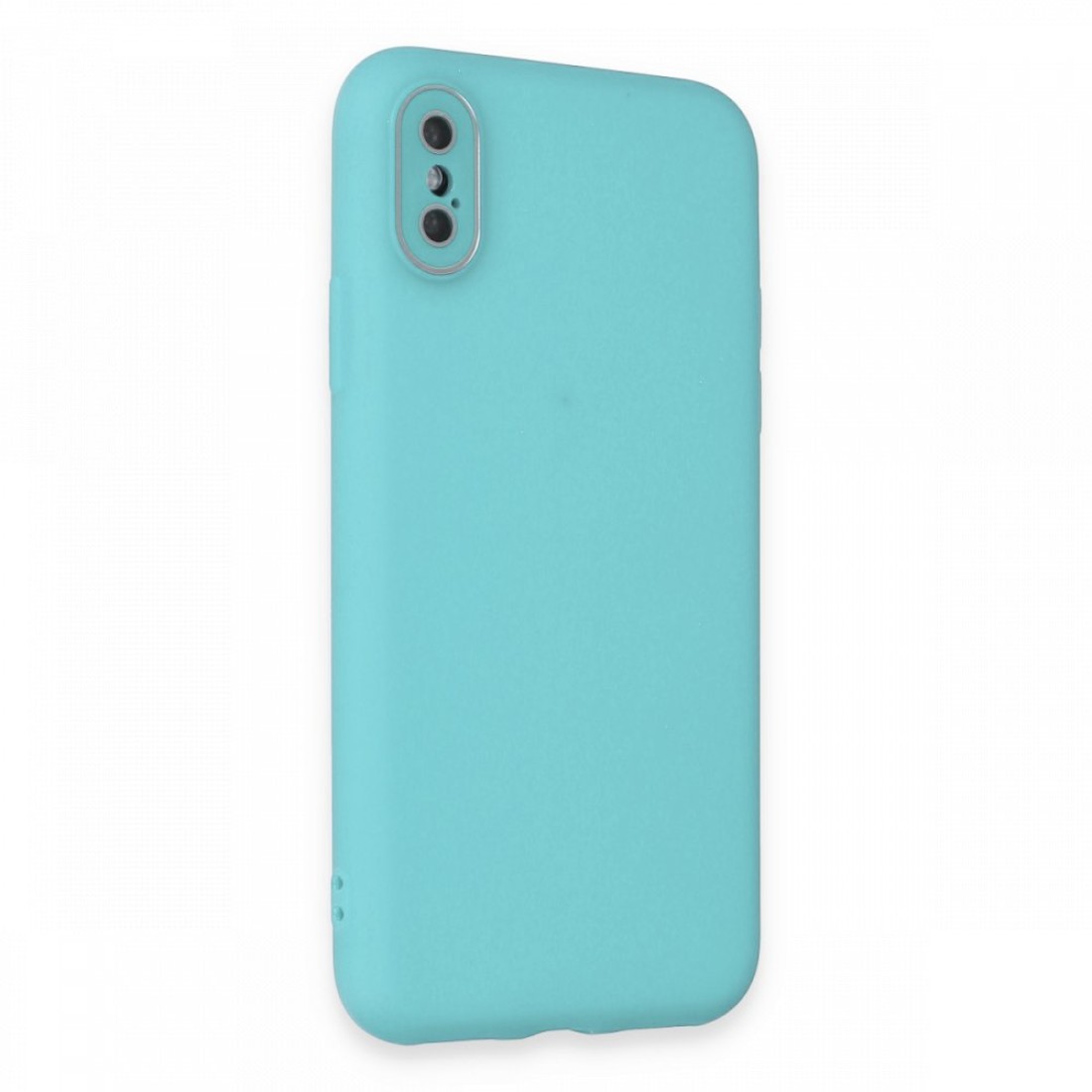  iPhone XS Kılıf Lansman Glass Kapak - Turkuaz