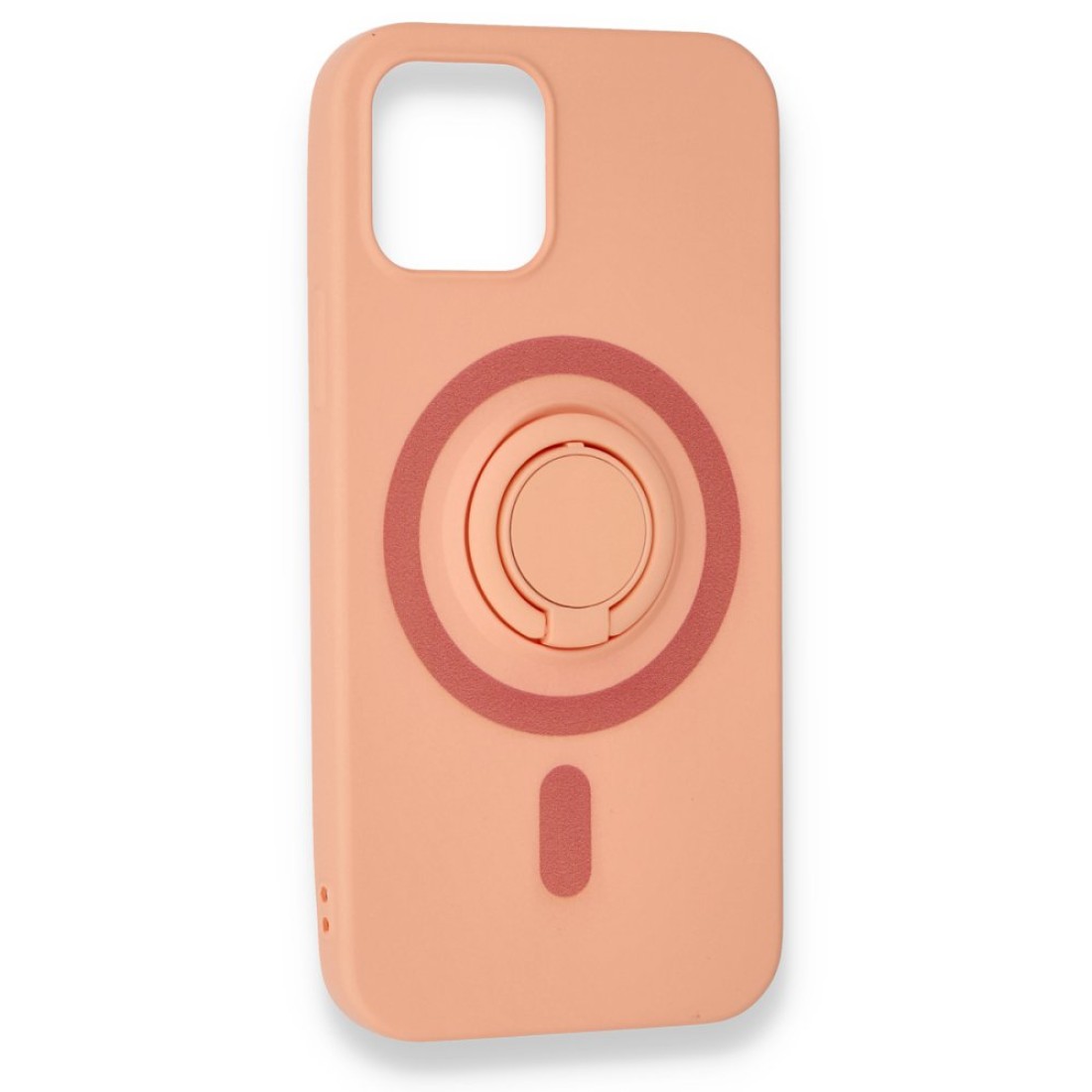 iPhone 12 Mini Kılıf Viktor Yüzüklü Silikon - Pudra iPhone 12 Mini Kılıf Viktor Yüzüklü Silikon - Pudra