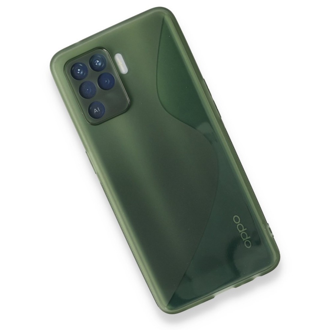  Oppo Reno 5 Lite Kılıf S Silikon - Yeşil