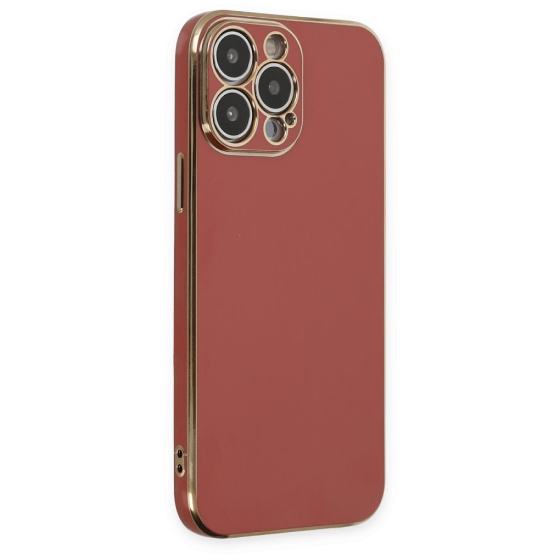 iPhone 14 Pro Max Kılıf Volet Silikon - Kırmızı